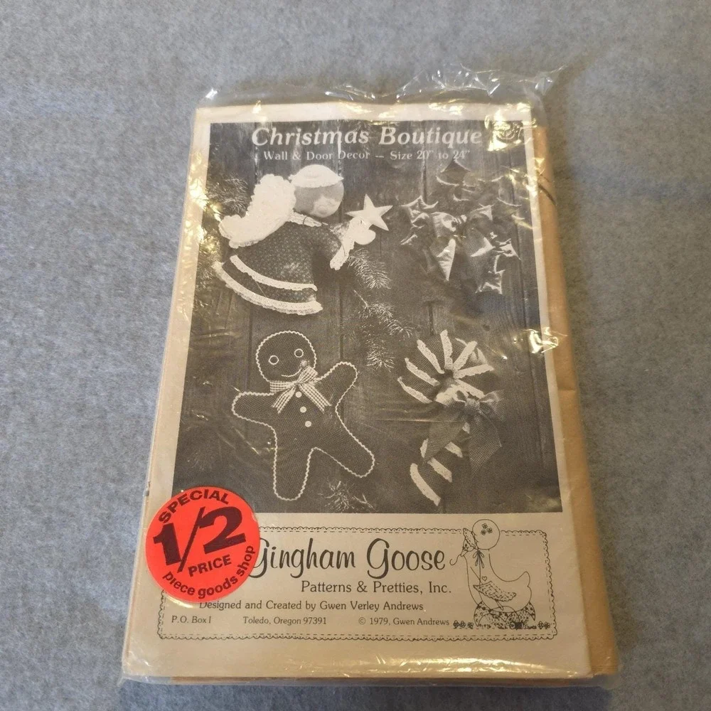 Gingham Goose Christmas Boutique Pattern 1979 Wall Door Décor‎ 20–24